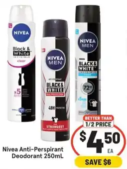 IGA Nivea Anti-Perspirant Deodorant offer