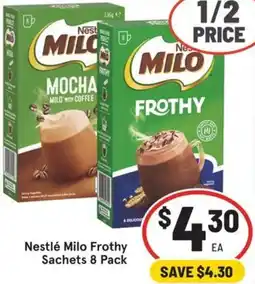 IGA Nestlé Milo Frothy Sachets offer