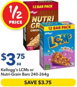 Ritchies Kellogg's LCMs or Nutri-Grain Bars offer