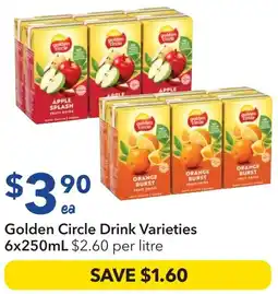 Ritchies Golden Circle Drink Varieties offer