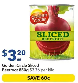 Ritchies Golden Circle Sliced Beetroot offer