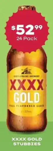 Thirsty Camel Xxxx gold stubbies offer