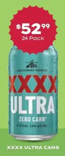 Thirsty Camel Xxxx ultra cans offer