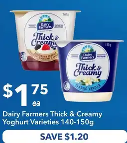 Ritchies Dairy Farmers Thick & Creamy Yoghurt Varieties offer