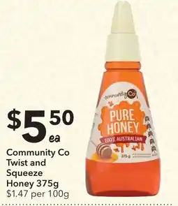 Ritchies Community Co Twist and Squeeze Honey offer