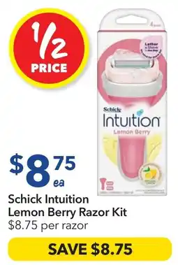 Ritchies Schick Intuition Lemon Berry Razor Kit offer