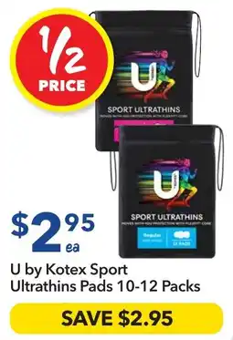 Ritchies U by Kotex Sport Ultrathins Pads offer