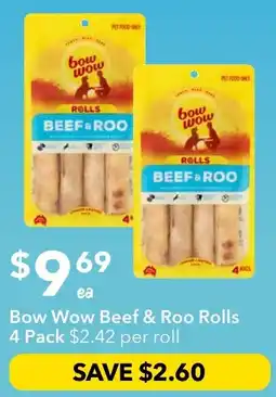 Ritchies Bow Wow Beef & Roo Rolls offer