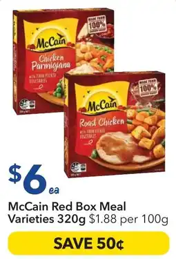 Ritchies McCain Red Box Meal Varieties offer