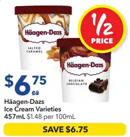 Ritchies Häagen-Dazs Ice Cream Varieties offer