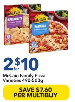 Ritchies McCain Family Pizza Varieties offer