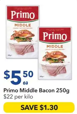 Ritchies Primo Middle Bacon offer