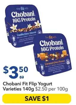 Ritchies Chobani Fit Flip Yogurt Varieties offer