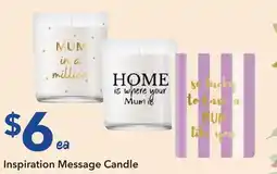 Ritchies Inspiration Message Candle offer