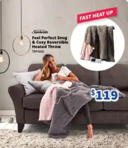 Bi-Rite Sunbeam Feel Perfect Snug & Cosy Reversible Heated Throw offer