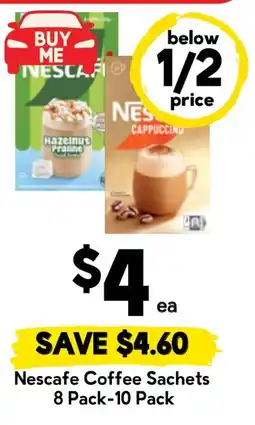 Drakes Nescafe Coffee Sachets 8 Pack-10 Pack offer
