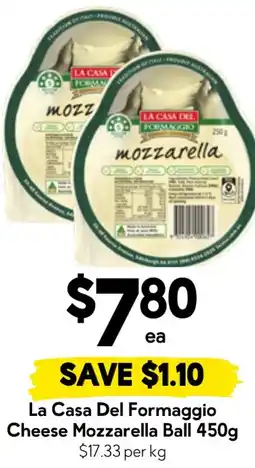 Drakes La Casa Del Formaggio Cheese Mozzarella Ball offer