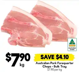 Drakes Australian Pork Forequarter Chops - Bulk Tray offer