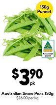 Drakes Australian Snow Peas offer