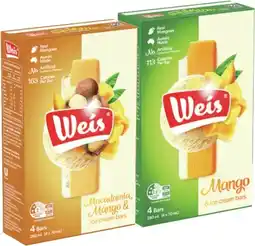 IGA Weis Bar 4 Pack or Mini 6 Pack Selected Varieties offer