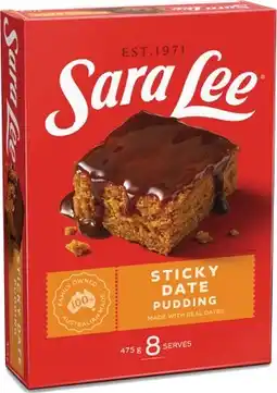IGA Sara Lee Pudding 475g, Cheesecake 360-425g or Mini Cup 280-320g Selected Varieties offer
