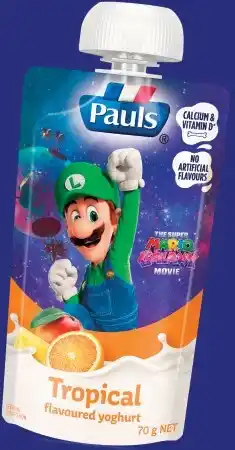 IGA NEW Pauls Tropical Flavoured Yoghurt Pouch offer