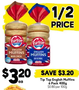 Drakes Tip Top English Muffins 6 Pack offer