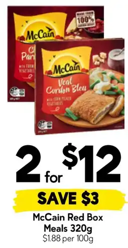 Drakes McCain Red Box Meals offer