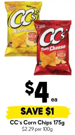 Drakes CC's Corn Chips offer