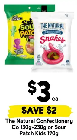 Drakes The Natural Confectionery Co 130g-230g or Sour Patch Kids 190g offer
