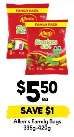 Drakes Allen's Family Bags offer