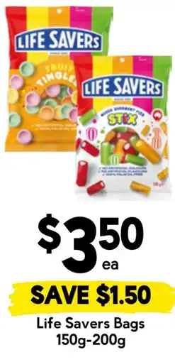 Drakes Life Savers Bags offer