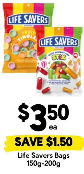 Drakes Life Savers Bags offer