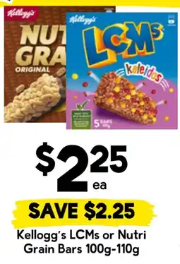Drakes Kellogg's LCMs or Nutri Grain Bars offer