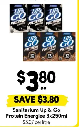 Drakes Sanitarium Up & Go Protein Energize offer