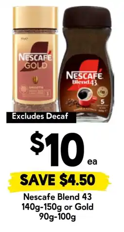 Drakes Nescafe Blend 43 or Gold offer
