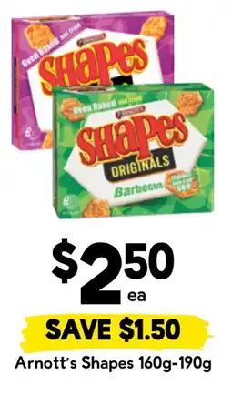 Drakes Arnott's Shapes offer