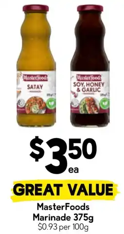 Drakes MasterFoods Marinade offer