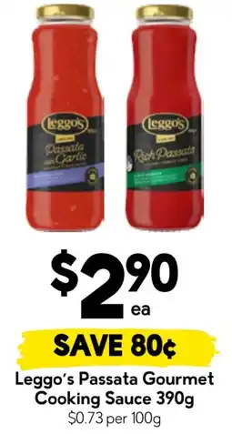 Drakes Leggo's Passata Gourmet Cooking Sauce offer