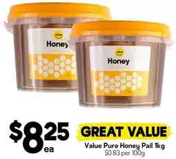 Drakes Value Pure Honey Pail offer