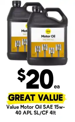 Drakes Value Motor Oil SAE 15w- 40 APL SL/CF offer