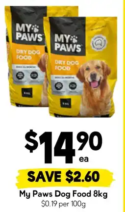 Drakes My Paws Dog Food offer
