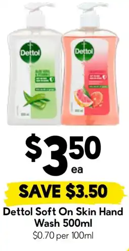 Drakes Dettol soft on skin hand wash offer