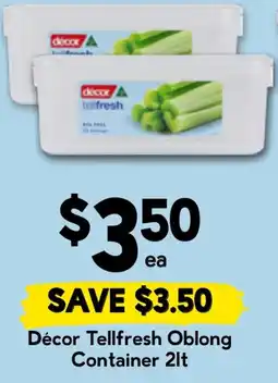 Drakes Décor Tellfresh Oblong Container offer