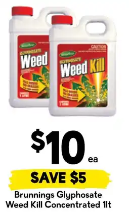Drakes Brunnings glyphosate weed kill concentrated offer