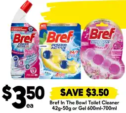 Drakes Bref in the bowl toilet cleaner or gel offer