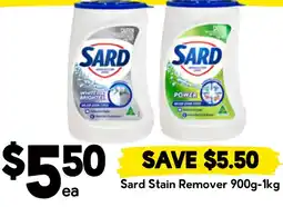 Drakes Sard stain remover offer