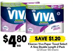 Drakes Kleenex Viva Paper Towel Select A Size Double Length offer