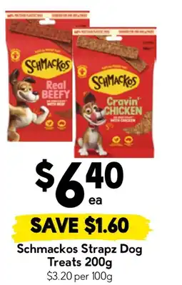 Drakes Schmackos Strapz Dog Treats offer