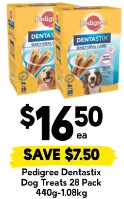 Drakes Pedigree Dentastix Dog Treats 28 Pack offer